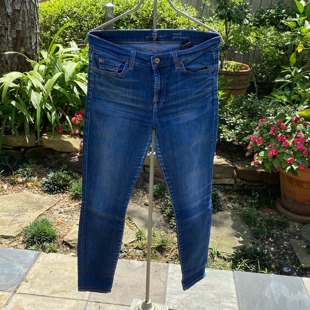 7 FOR ALL MANKIND “Ankle Guenevere” Denim Jeans (Sz: 30)